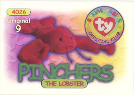 The lost popularity of beanie baby cards. Ty Beanie Babies Bboc Card Series 1 Original 9 Gold Pinchers The Lobster Bbtoystore Com Toys Plush Trading Cards Action Figures Games Online Retail Store Shop Sale