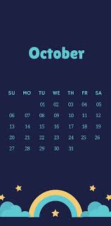 October 2019 Iphone Cute Calendar Wallpaper Calendar Wallpaper Cute Calendar Iphone Wallpaper October