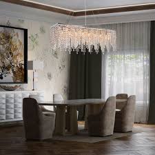 It is not only important to provide air high fit your crystal chandelier dining room is commensurate with the high ceilings. Raindrop Island Chandelier Crystal Pendant Light Dining Room Chandelier Dining Room Pendant Crystal Chandelier Dining Room