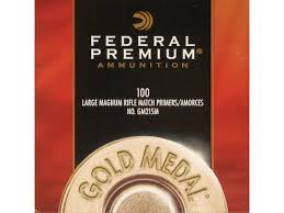 Federal Premium Gold Medal Large Rifle Magnum Match Primers #215M Box of  1000 (10 Trays of 100) - Reloading Stocks