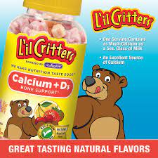 Kosher vitamins, kosher supplements, kosher nutrition L Il Critters Calcium Vitamin D3 200 Gummy Bears