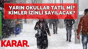 İstanbul'da yarın okullar tatil olacak mı? Ali Yerlikaya Dan Okullar Tatil Mi Aciklamasi Valilik Kac Gun Tatil Verdi Kimler Idari Izinli Sayilacak