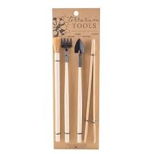 Terrarium Tool Kit 4 Piece Set Includes Etsy Gardening Tool Kit Diy Terrarium Kit Garden Tools