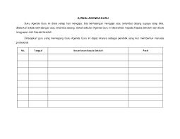 Format jurnal agenda guru dalam mengajar. Doc Jurnal Agenda Guru Yogie Cancers Academia Edu