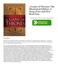 Grab weapons to do others in and supplies to bolster your chances of survival. Download Free A Game Of Thrones The Illustrated Edition A Song Of Ice And Fire Book