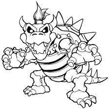 Bowser super mario coloring pages. Koopalings Coloring Pages At Getdrawings Free Download Coloring Home
