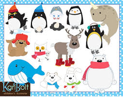 Arctic And Antarctic Animals Clip Art Bundle Antarctic Animals Art Bundle Clip Art