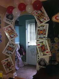 Complete the decorations for your. Vegas Or Card Party Themed Entry Way Vegas Theme Party Vegas Theme Vegas Party