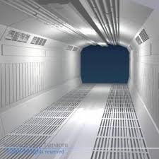 Science Fiction Corridor 3d Model High Detailed Science Fiction Or Industrial Corridor Module Single Star Citizen 3d Model Architecture Architecture Model