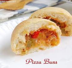 Pizza Bun Recipe Pizza Buns Raks Kitchen Recipe Pizza Buns Recipe Pizza Buns Bun Recipe