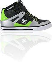 Black And Green Dc Shoes Dc Shoes Spartan Hi Wc Black Silver Lime Green Skate Shoe Dc Shoes Shoes Skate Shoes