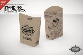 Standing Pillow Box Packaging Mockup Pillow Box Packaging Mockup Free Packaging Mockup