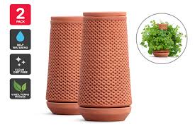 Planter boxes can be made any shape and size, and out of a variety of materials. Dick Smith Nz Certa Self Watering Terracotta Ceramic Planter 2 Pack Home Garden Yard Garden Outdoor Living Plant Care Soil Accessories Baskets Pots Window Boxes Saucers