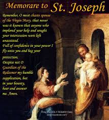 Do you know the memorare to st. Catholic Network March 19 Is The Solemnity Of St Joseph Husband Of Mary Intro Prayer Saint Joseph I Your Unworthy Child Greet You You Are The Faithful