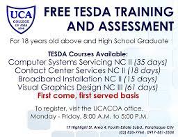 Computer systems servicing nc ii. Repost Calling All Paranaque Tesda Courses Free Facebook