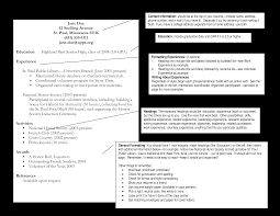 basic resume format for high school