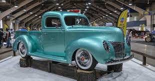 Image result for Light Blue 1940 Truck