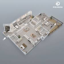 Pixarch 2d Floor Plan 3d Home Design Floor Plans 3d Architectural Visualization