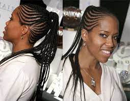 A Cornrowed High Ponytail Cornrows Braids For Black Women Hair Styles Pretty Braided Hairstyles