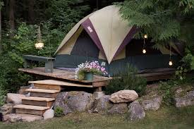 Camping In The Backyard You Know For Those Times When You Can T Get Away That And It Just Looks Cool In The Backyard Deck And Lawn Backyard Cam