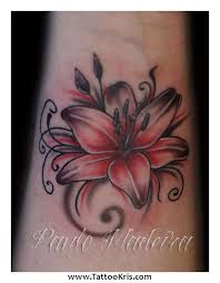 These tattoos can give you an idea of how it might feel to ink a tattoo that small, preparing you to ink tattoos in bigger … Black And Red Lily Flower Tattoo Design For Wrist