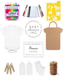 The Le Petit Onesie Decorating Kit Comes Fully Stocked With All Of The Essentials And Deco Baby Shower Onesie Decorating Onesie Decorating Baby Shower Onesie