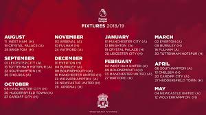 Liverpool start with leeds (h), chelsea (a) and arsenal (h); Liverpool Fc On Twitter Here It Is Our 2018 19 Full Premierleague Fixture List Lfcfixtures
