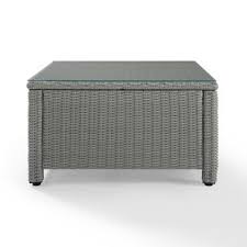 Zion industrial rustic metal frame square teak brown wood outdoor coffee table. Farmhouse Rustic Outdoor Accent Coffee Tables Birch Lane
