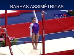 Os primeiros exercícios consistiam em giros simples, sustentação do corpo e transição entre as barras, que ainda ficavam muito próximas. Apresentacao Ginastica Artistica
