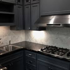 Dark Slate Gray Blue Cabinets Dark Counter Tops And Marble Herringbone Backspla Trendy Kitchen Backsplash White Modern Kitchen Backsplash For White Cabinets