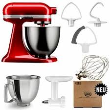 All of the great attachments that kitchenaid mixers are known for are compatible with the artisan mini, so you are not necessarily going to have to rebuy anything if you. Kitchenaid Mini Liebesapfel Rot Mit Gratis Zubehor