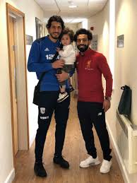 Salah Hegazy Sofian Salah Liverpool Soccer Training Mohamed Salah