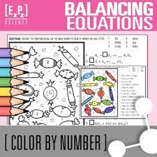 (coefcients equal to one (1) do not need to be shown in your answers). Balancing Chemical Equations With Candy Worksheets Teaching Resources Tpt