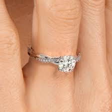 Platinum Petite Twisted Vine Diamond Ring 1 8 Ct Tw Small Wedding Rings Small Engagement Rings Simple Unique Engagement Rings