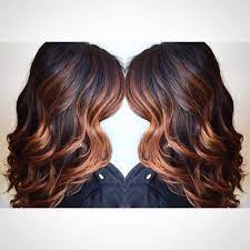 Copper Balayaged Ombre Hair Styles Balayage Hair Hair
