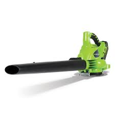Greenworks 185 Mph 40 Volt Max Lithium Ion Li Ion Brushless Cordless Electric Leaf Blower Bare Tool Only Lowes Com Electric Leaf Blowers Blowers Greenworks