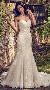 A Gold Dress For A Glamorous Wedding Yes Please Fall In Love With These Stunning Gowns From Maggie Sottero Designs Wedding Inspirasi Fit And Flare Wedding Dress Wedding Dresses