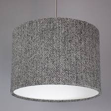 Dark Grey Herringbone Harris Tweed Lampshade Grey Lamp Shades Pink Lamp Shade Lamp Shade