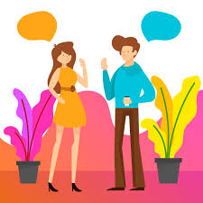 Flat People Talking For Business Team Work With Gradient Background Vector Illustration Download Free Vectors Clipart Graphics Vector Art This robot serves food and drinks in cafes. gradient background vector illustration