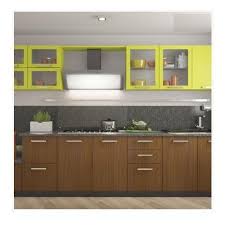 single wall modular kitchen, cabinets