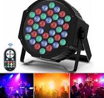 U`King 72W Par LED RGB, 36 LED Luci da Palco con Telecomando e Attivato dal  Suono, Discoteca Illuminazione Palco per Feste Bar DJ Discoteca Matrimonio  ...