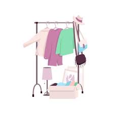 Please remember to share it with your friends if you like. Premium Vector Clothes Rack Flat Color Object Womens Wardrobe Resale Second Hand Zero Waste Used And Upcycled Clothing Isolated Cartoon Illustration For Web Graphic Design And Animation