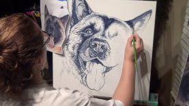 Here is a sketch on the many different types of dog heads that you can choose from when you want to sketch out a realistic dog. How To Draw Hyper Realistic Dog Portrait Sketch Of Dog Timelapse Paintingtube