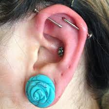 Exclusive 25 Industrial Piercing Examples Piercingeasily Com Industrial Piercing Ear Jewelry Cool Piercings
