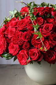 A Show Stopping Tribute To The Most Famous Flower Of Love Velvet Luxe By Winston Flowe Fresh Flowers Arrangements Beautiful Rose Flowers Flower Arrangements