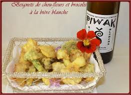 Beignets De Choux Fleurs Et Brocolis A La Biere Blanche Beignets De Chou Fleur Choux Fleurs Choux