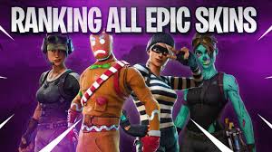 Select one of the following categories to start browsing the latest & all skins & cosmetics. All Epic Skins In A Bracket 10 Best Epic Skins Fortnite Battle Royale Youtube