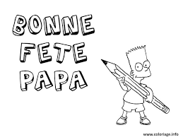 Imprimer une citation avec images de coeurs pour la f�te des p�res. Coloriage Fete Des Peres Bart Simpsons Dessin Fete Des Peres A Imprimer