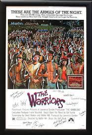 The Warriors Signed Movie Poster In Wood Frame With Coa Warrior Movie Movie Posters Movie Posters Vintage