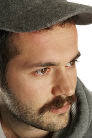 Man Brown Hair Blue Eyes Rugged Images